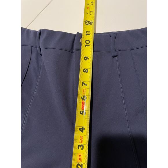 Halara High Waisted Skinny Cargo Pants Pockets Navy Sz L Athleisure Stretch - Picture 9 of 10